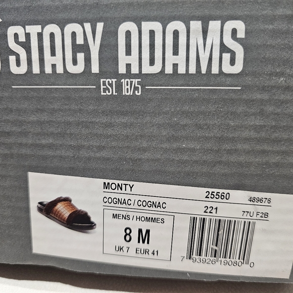 Stacy Adams Calandro City Sandal in Cognac